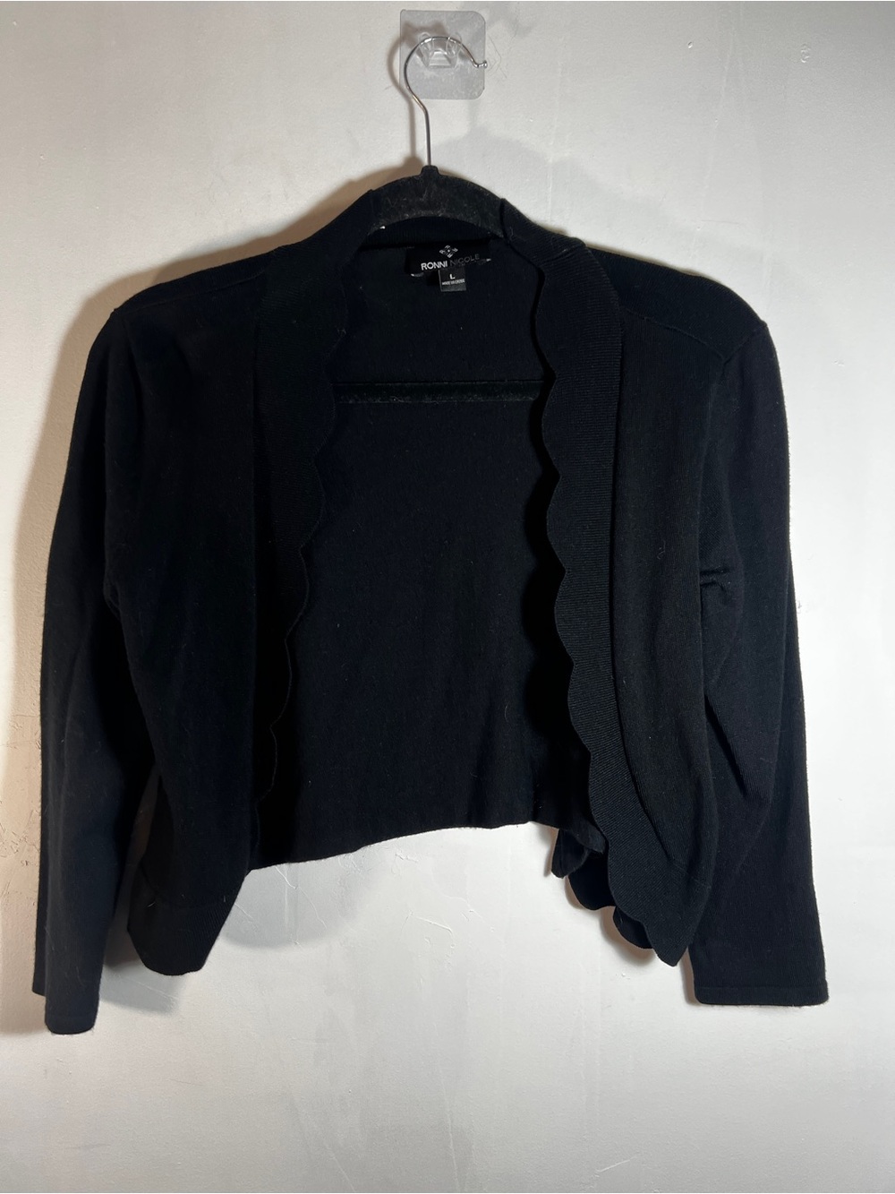 Ronni Nicole Black Cropped Cardigan/Shrug